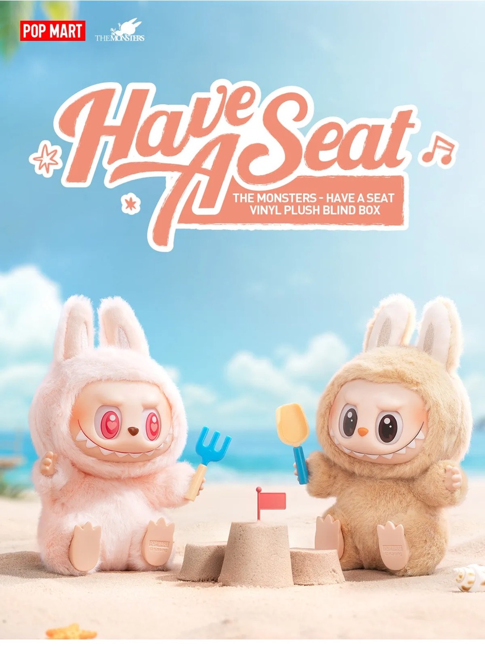 POP MART The Monsters Plush HAVE A SEAT BLIND BOX